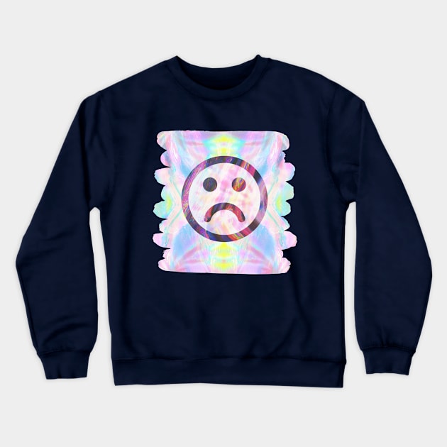 Hippy Sad Crewneck Sweatshirt by FrontLawnUtopia